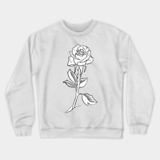 Single rose Crewneck Sweatshirt